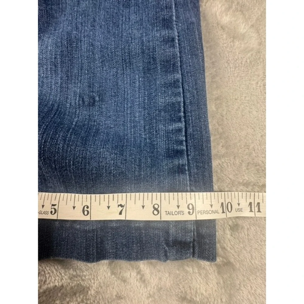 Ariat Denim Trouser Womens 16WL Blue Jeans Wide Leg Mid Rise Contrast Stitch